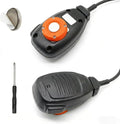CB Mic Holder | Magnetic Mobile Radio Mic Car Mount Holder | CB Mic Hanger | for Kenwood KMC-30 KMC-32 KMC-35 KMC-36 Motorola PMMN4090 HMN3596A HLN9073 RMN5052A | with Adhesive Back (Orange) by Unknown