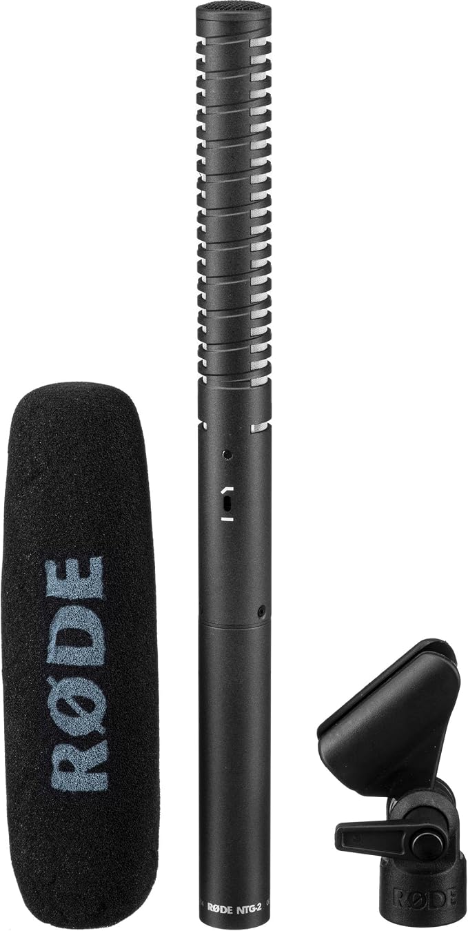 Rode NTG2 Dual-Powered Condenser Shotgun Microphone Bundle with SM3-R Camera Shoe Shockmount — 48V Phantom or AA Battery, Switchable 80 Hz Filter, Supercardioid Shotgun for DSLR and Documentary - Image 3