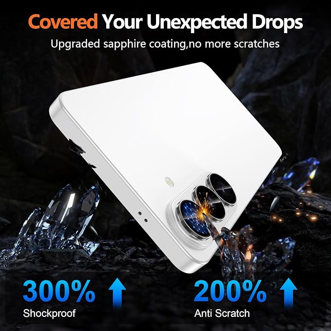 for Samsung Galaxy S26 Camera Lens Protector, Individual Metal Ring Tempered Glass Lens Cover, [Strong Adsorption] Scratch Resistant Ultra-Thin HD Clear Lens Cover, 1 Set-Clear - Image 5