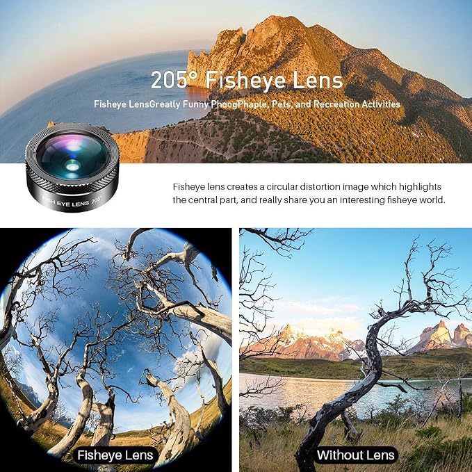 MIAO LAB 11 in 1 Phone Camera Lens Kit - Wide Angle Lens & Macro Lens+Fisheye Lens+ND32//CPL/Color Lens/Star+Kaleidoscope Lens for iPhone Samsung Sony and Most of Smartphone - Image 2