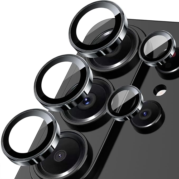 SiHPuoy 2Set Camera Lens Protector for Samsung Galaxy S26 Ultra, Black | 9H+ Tempered Glass, Military Grade Shatterproof, Anti-Scratch,Case Friendly,HD Metal Camera Cover,Does not Affect Night Shots by SiHPuoy