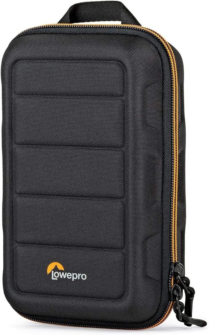 Lowepro Hardside CS 60 Case for Small Drone, Mirrorless Cameras or 2 Action Cameras, 1-2 Lenses, Accessories, 14.00 x 8.51 x 22.71 cm, Black by Lowepro