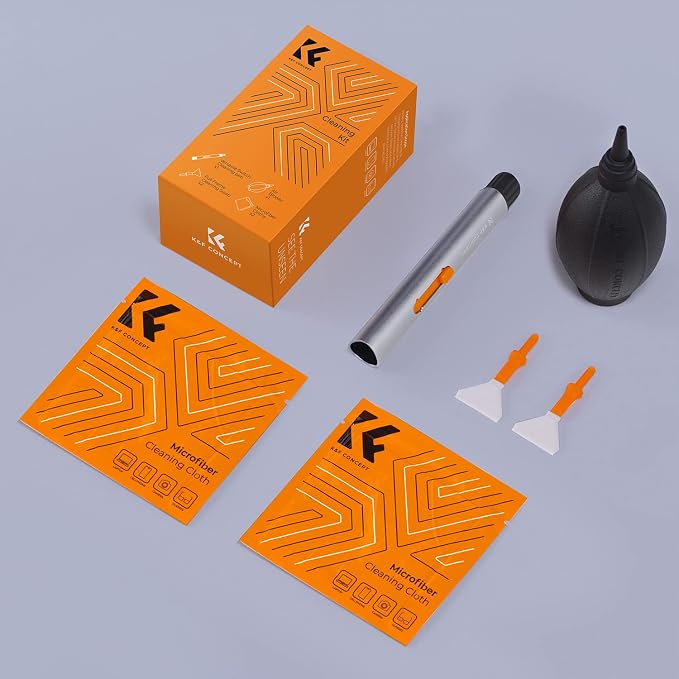 K&F CONCEPT 6 in 1 Camera Cleaning Kit for Canon Nikon Camera Clean | Full Frame Cleaning Wand X2,Strong Blower,Microfiber Cleaning Cloth X2 Machine Washable and Reusable,Replaceable Cleaning Pen - Image 8