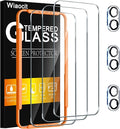 Wiaocit Tempered Glass Screen Protector for iPhone 16 Plus | 3+3 Pack, 9H Hardness, Camera Lens Protector, Installation Frame, Bubble Free, Case Friendly by Wiaocit