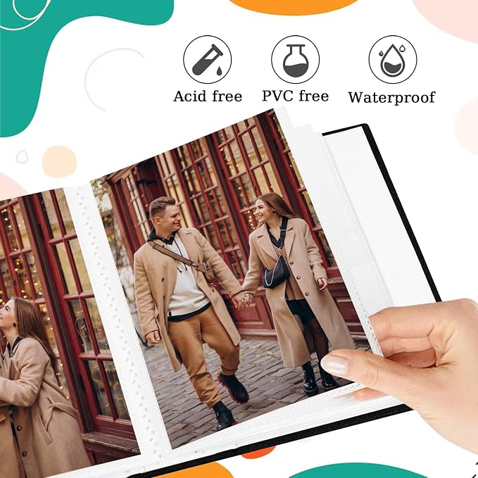 Small Photo Album 4x6 100 Pockets Linen Cover Picture Book Holds 4x6 Photos for Wedding, Baby, Family, Graduation - Image 4