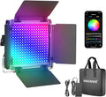 NEEWER 660 PRO RGB LED Video Light with App Control/Barn Door/U Bracket | 360° Full Color, CRI 97+, 50W Panel Studio Light, for Gaming Live Streaming YouTube Webex Recording, Filming, Photography by Neewer