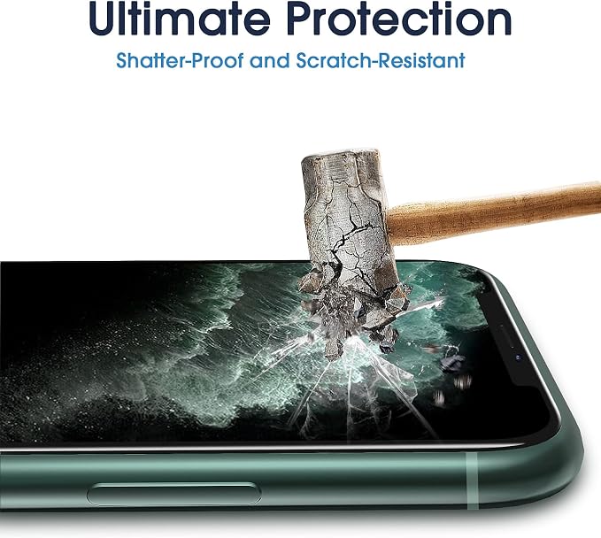 amFiIm OneTouch for iPhone 11 Pro Max Screen Protector 6.5" Tempered Glass | Auto-Alignment, 30s Install, Bubble Free, 9H Hardness, Scratch & Drop Protection, HD Clear, Case Friendly, 2 Pack (11P-6.5'') - Image 5
