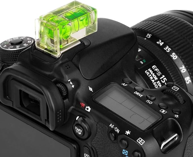 Anwenk Hot Shoe Level Camera Bubble Level Hot Shoe Spirit Level Hot Shoe Cover (Includes 2 Axis Bubble Level and 1 Axis Hot Shoe Cover) Combo Pack - Image 2