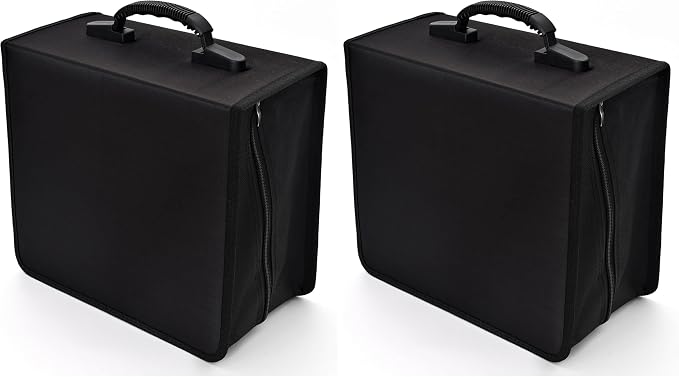 alavisxf xx CD Case, 432 Capacity Nylon Heavy Duty Organizer Wallet for Car (Pack of 2) by alavisxfxx
