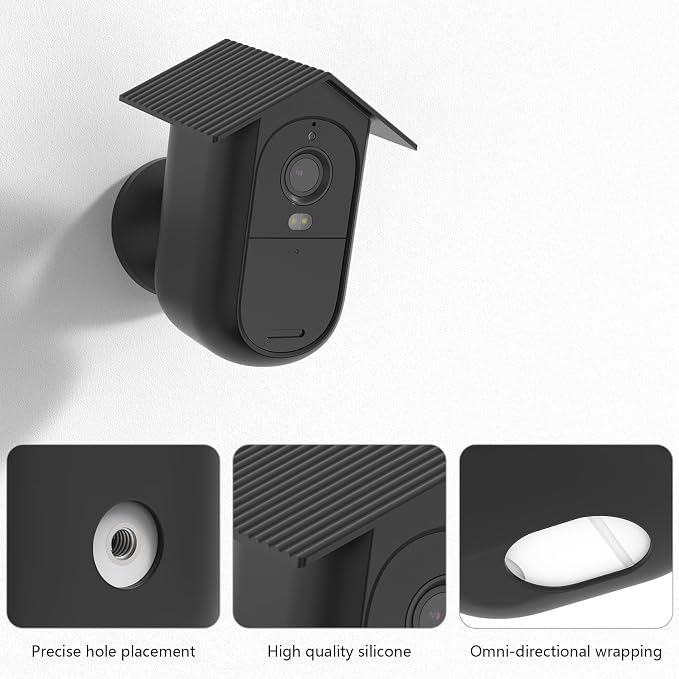 HOLACA Protective Silicone Skin for Arlo Essential Security Camera(2nd&3rd) | Anti-Scratch Cover - Extra Protection, 2 Pack-(Not for Essential XL Version) - Image 2