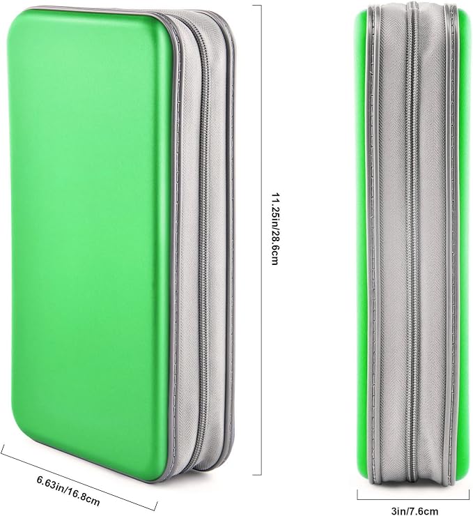 96‑Capacity Hard Plastic CD/DVD Binder for Car, Home & Travel | Zipper‑DVD Organizer, Scratch‑Resistant Sleeves Shield Discs From Dust & Damp; Stores Music, Video, Gaming & Blu‑ray Discs - Image 6