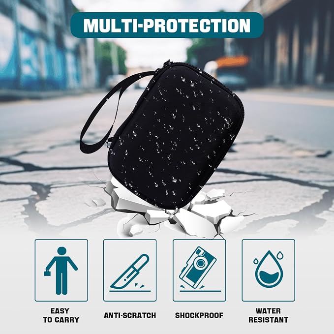 Hard Camera Case for Sony ZV-1/ ZV-1F/ ZV-1 II Digital Vlog Camera, Black | Protective Carrying Bag, Shockproof EVA Shell, Accessory Storage Zip Pocket, Compact Portable, Travel & Photography Use - Image 6