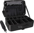 Relavel Travel Makeup Train Case Cosmetic Case Organizer Portable Artist Storage Bag with Adjustable Dividers for Cosmetics Makeup Brushes Toiletry Jewelry Digital Accessories by Relavel