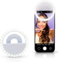 Windy City Novelties Rechargeable LED Selfie Ring Light – Clip-On 3.5” Phone Light for iPhone, Android & Laptops – USB Charging, Adjustable Brightness – Portable Selfie & Video Lighting by WindyCityNovelties