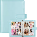 A5 Kpop Photocard Binder with 30 Pack 4-Pocket Card Pages, 6 Ring A5 Binder Card Collector Album with 240 Card Slots,PU Leather Binder Cover with Magnetic Buckle Closure for Organizing Trading Card by WITHYU