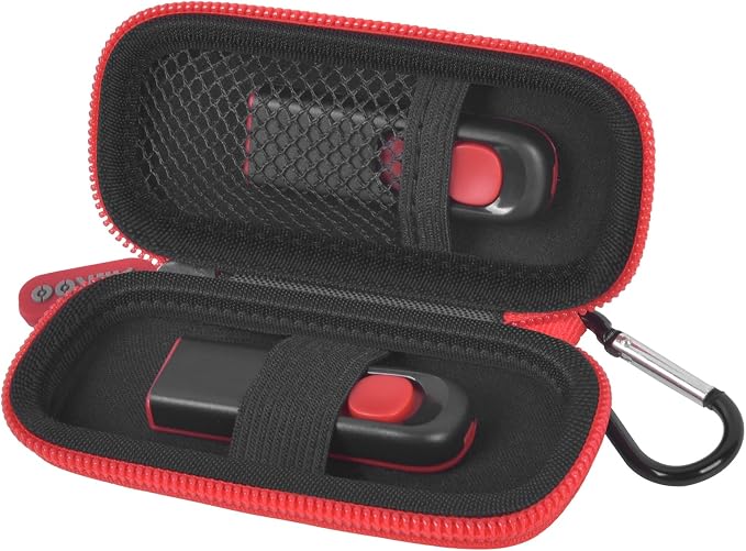 USB Flash Drive Case, SD Card/Thumb Drive/Memory Cards Holder, Bag Only | SDXC/SDHC Storage, Electronic Accessories Organizer for SanDisk / for Samsung, for Students/IT/Office/School/Travel, Red by ALKOO