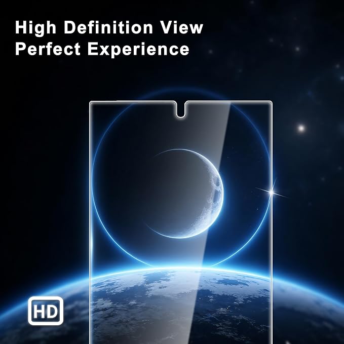 [2+2 Pack] for Galaxy S24 Ultra Privacy Screen Protector Glass | 2 Pack Camera Lens Protector, 9H Tempered Glass, Ultrasonic Fingerprint, Easy Install, for Samsung S24 Ultra Screen Protector - Image 7