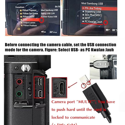 for DJI Ronin-S to Sony Camera Control Cable (MCC-Multi) 13.8in/35cm Extension Cord for Shutter Release Video Record Start/Stop & Focus Compatible with A7/A9/A7R/A7S/A6000/A6300/A6500/A1/ZV-1 Series - Image 4