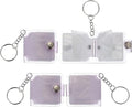 uxcell 4 Pcs Mini Photo Albums, 1.8 Inch PVC Small Photo Storage with Keychain Photo Album with 16 Pockets for Pictures Valentine's Day Gift Wedding, Purple by uxcell