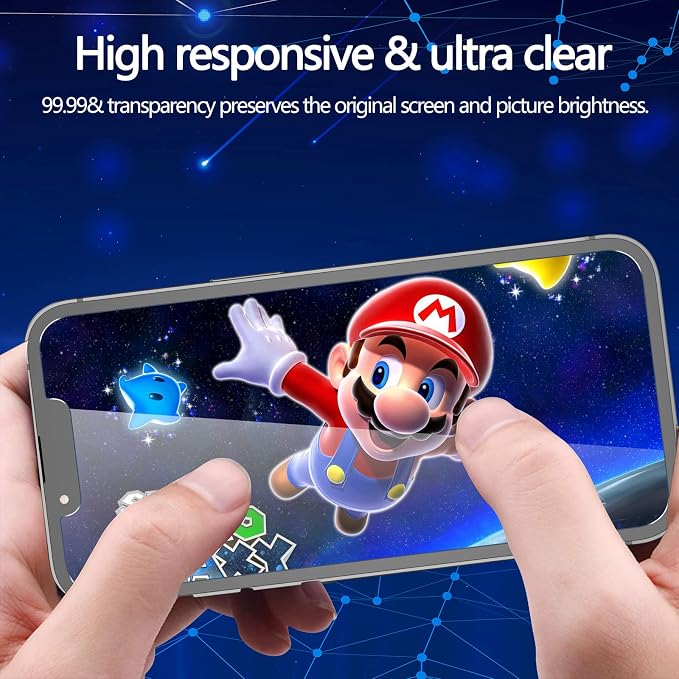 YMHML [2 Pack] Privacy Screen Protector for iPhone 12 / iPhone 12 Pro (6.1 Inch)，Anti-Spy Tempered Glass Bubble Free Case Friendly Scratch Proof - Image 5