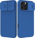 Nillkin for iPhone 16 Pro Max Case with Slide Camera Cover, [Full Camera Protection][Anti-Scratch] Military-Grade Protection, Anti-Fingerprint, Slim Phone Case for iPhone 16 Pro Max 6.9'' Blue by Nillkin