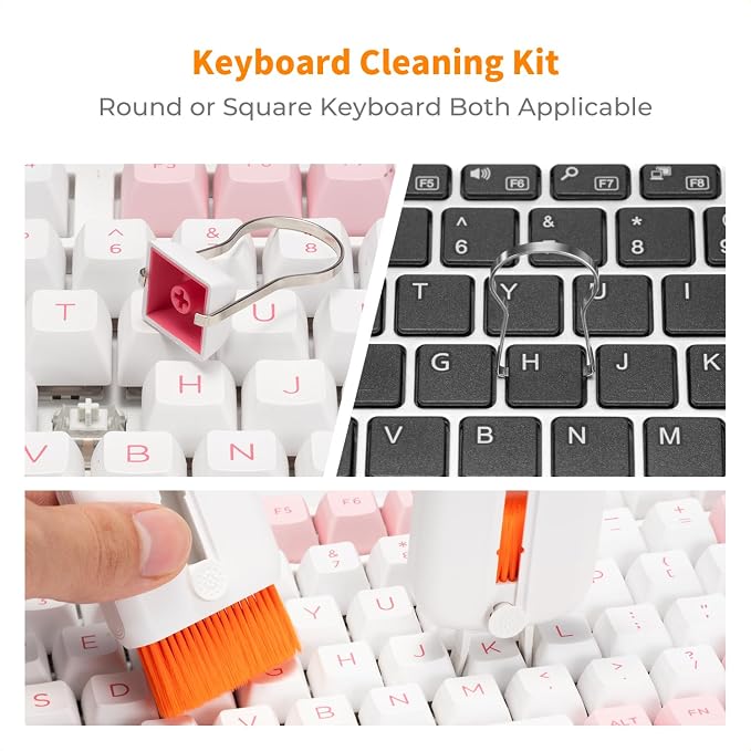 K&F CONCEPT 25-in-1 Electronic Cleaning Kit for Keyboard Laptop Cleaner | Multi-Function Electronic Cleaner,2 Keycap Pullers,Vacuum Sealed Microfiber Cloth,Multi-Device,for Photographers,MM02 - Image 2