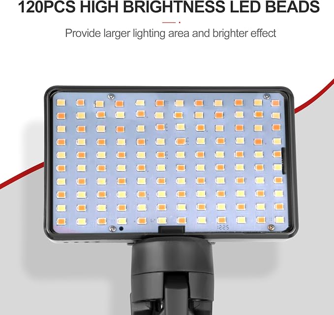 Tattoo Light Kit with 120LED and CPL Filter Lens, Polarized Light for Tattoo, Tattoo Equipment & Supplies, Compatible with iPhone DSLR Camera, Tattoo Lighting Lamp Food Photography Remove Glare - Image 4