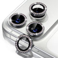 Misea Compatible for iPhone 17 Pro/iPhone 17 Pro Max Camera Lens Protector | 9H Tempered Glass Ultra HD Bling Camera Screen Protector Cover Metal Individual Ring Decoration Accessories, Black Diamond by Misea