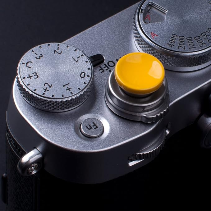 Yellow Metal Soft Shutter Release Button | Delicate Camera Shutter Button 11mm Concave 10mm Convex Surface(2 Pack) - Image 5