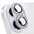 Choiche for iPhone 17 Camera Lens Protector, Glitter-Silver | Bling Metal Camera Cover with 9H Tempered Glass Lens Screen Protector Accessories, Strong Adsorption, Case-Friendly by Choiche