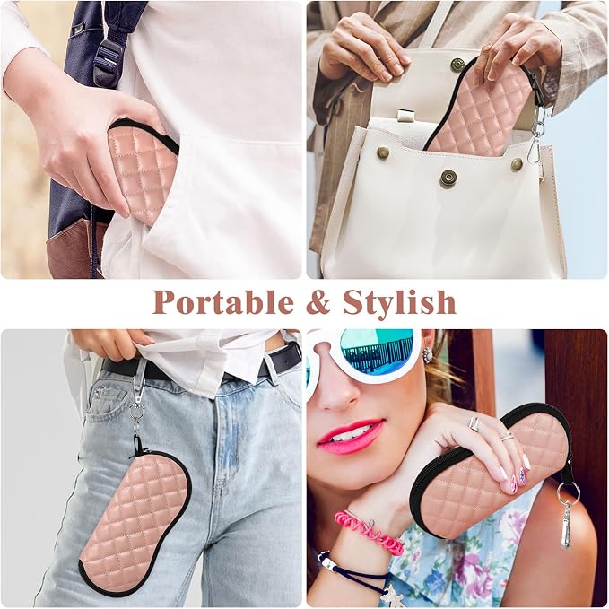 MoKo Sunglasses Soft Case Ultra Light Neoprene Zipper Eyeglass Case for Men Women - Image 7