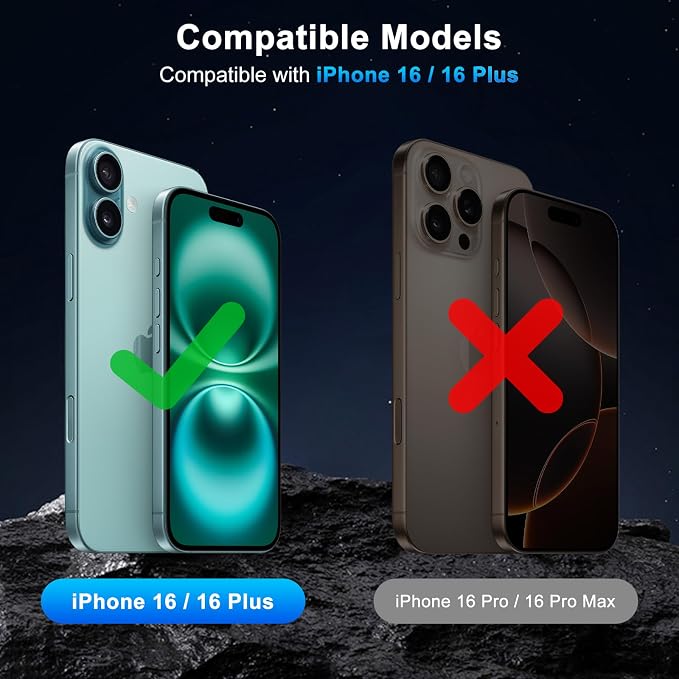 Camera Lens Protector (3 Pack) Compatible with iPhone 16 6.1" & iPhone 16 Plus 6.7" Camera Lens Cover Protection, 9H Tempered Glass, HD Clear Anti-Scratch [Black Edge] - Image 6