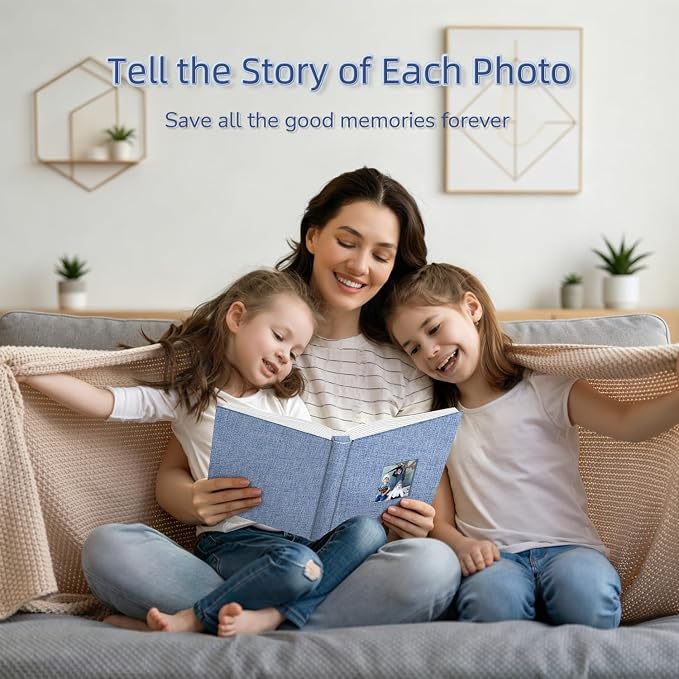 popotop Photo Album 4x6-600 Photos Photo Books with 600 Horizontal and Vertical Pockets,Linen Cover Albums for Family Wedding Anniversary Baby Vacation Pictures - Image 6