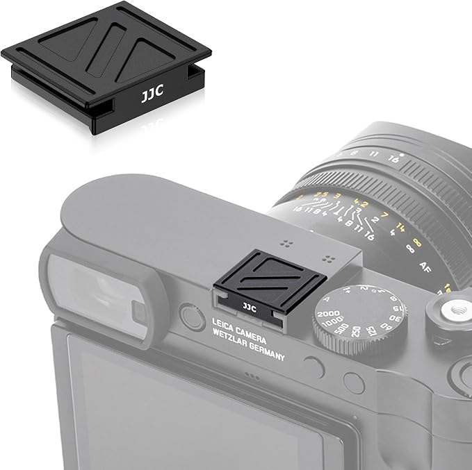 Upgraded Q3 43 Metal Hot Shoe Cover Cap w Full-Coverage for Leica Q3 43 Q2 | Q3 43 Hotshoe Protector, Aluminum Alloy Cover with Silicone Cushion, Special Designed for Leica Q3 43 Camera Accessories by Kiorafoto