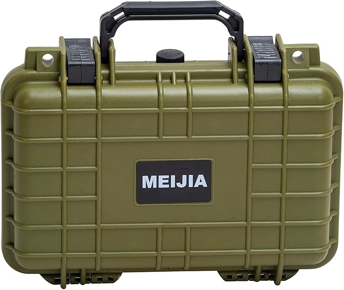 MEIJIA Portable All Weather Waterproof Protective Hard Case, Small Camera Case,Dry Case with Customizable Foam,Fit Use of Drones, Camera,Equipments, 11.65 ”x8.35”x3.78” - Image 2