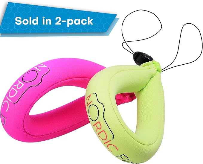 Nordic Flash Floating Wrist Strap (2-pack) for Phone & Action Camera - Compatible with GoPro Hero 13, Insta360 X4, DJI Action 5 Pro, OM System TG-7, Kodak PixPro WPZ2 & iPhone - Pink & Green - Image 8