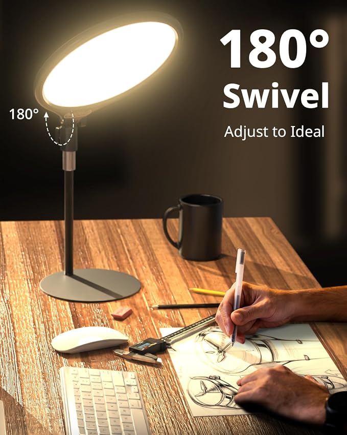 UBeesize 10.5in Laptop Ring Light with Stand and Phone Holder for Desk, Zoom Lighting for Computer, Video Recording, Streaming, Video Conference, Video Calls - Image 4