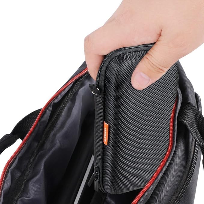 Hard EVA Protective Case, Portable Carrying Bag with Mesh Pocket,Black | Shockproof Bag, Travel Pouch for GPS,USB Drive, USB Charging Cable, Keys, MP3/MP4 Player, Airpods,Elastic Strap - Image 6