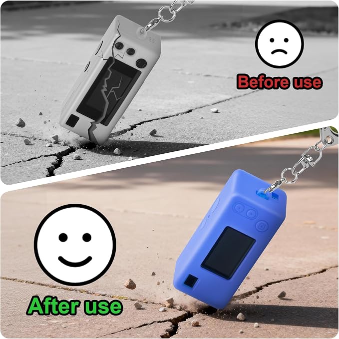 Silicone Case for Kodak CHARMERA Millennium Keychain Mini Digicam Blind Box | Soft Keychain Camera Sleeve, Precise Cutouts, Case-On Charging & SD Card Access, For Collectors & Daily Carry, Sky Blue - Image 4