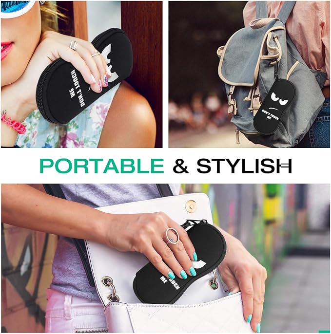 MoKo Sunglasses Soft Case Ultra Light Neoprene Zipper Eyeglass Case for Men Women - Image 6