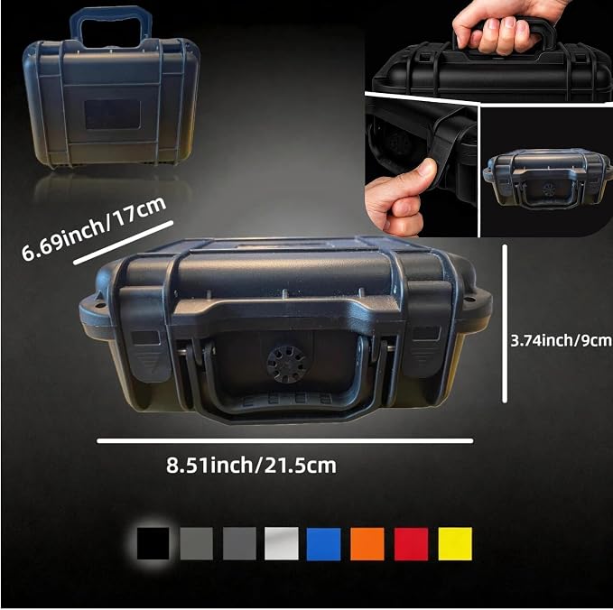 Portable Shockproof Hard Carrying Case Compatible with XbotGo Chameleon Camera, Shockproof & Dustproof, Secure Lock & Ventilation System, Durable PP Plastic with EVA Liner, for Storage & Travel - Image 5