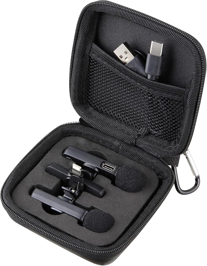 Mini Mic Case Wireless Lavalier Microphone Case for Wireless lavalier microphones Wireless Microphones Mini Tiny Mic Lapel Clip Microphones (Case only) - Image 2