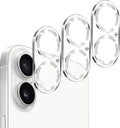 Dengduoduo Camera Lens Protector for iPhone 16 and 16 Plus 3 Pack, Tempered Glass, Ultra HD, 9H Hardness, Anti-Scratch, Case Friendly, Easy to Install [No Affect on Night Shots] by Dengduoduo