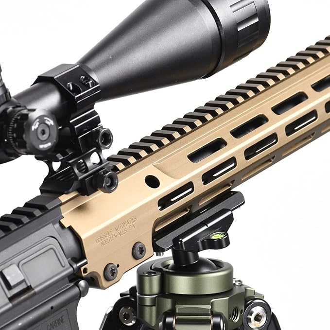 SHINEWEE Arca Dovetail Rail for M-LOK System – Quick-Release Tripod Mount Adapter | Compatible with Arca-Swiss/RRS Standards | Lightweight Aluminum Hunting Accessory | 2-Slot Interface - Image 6