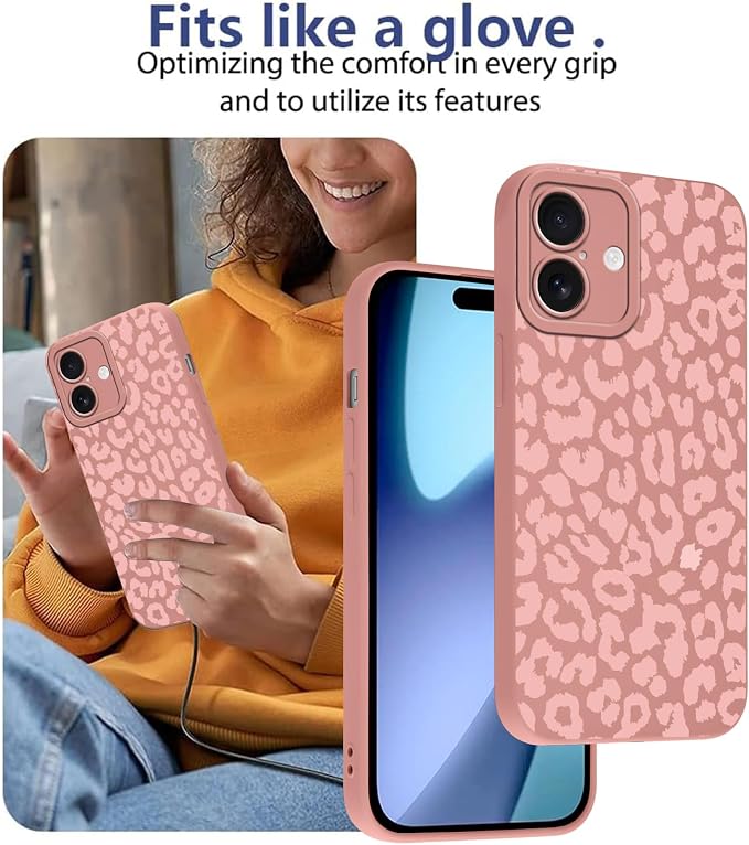 Cute Pink Cheetah Print Phone Case for iPhone 17 6.3" | Aesthetic Leopard Pattern Design Cover Full Camera Lens Protective Shockproof Soft Slim TPU Funda for Women Girls - Image 7