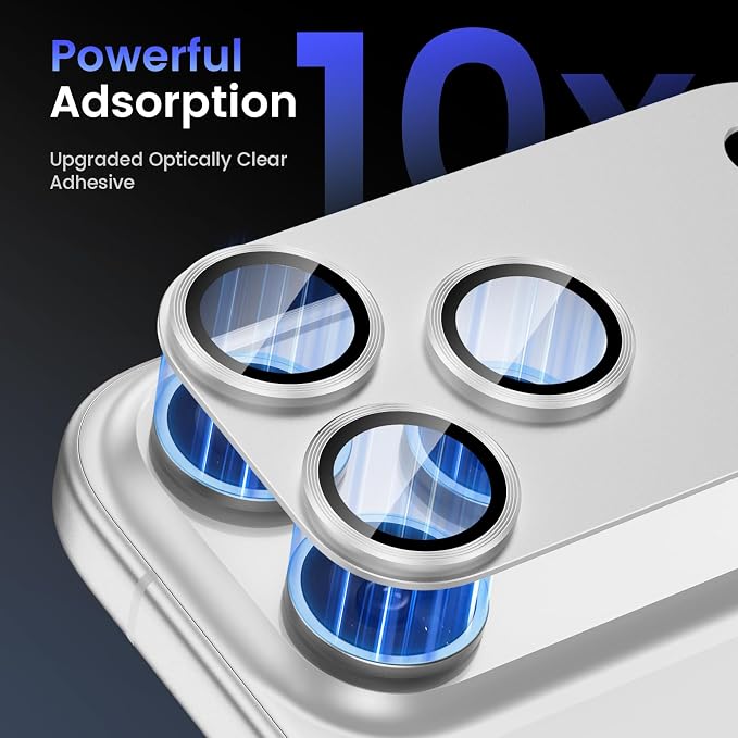 Tensea for iPhone 17 Pro Max Camera Lens Protector | Metal Aluminum Alloy Tempered Glass Cover Camera Screen Protector Accessories, Case Friendly - Image 4