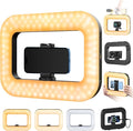Cell Phone Light for Video Recording, Handheld Phone Stabilizer with Light, 8000mAh LED Selfie Phones Ring Light with Phones Holder, Smartphone Video Rig for Camera, Action Camera, Vlog, TikTok by yAyusiPortableSelfieStand