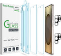 amFilm OneTouch for Samsung Galaxy S25 Ultra Screen Protector TemperedGlass | Auto-Alignment, 30s Install, Bubble Free, Scratch & Drop Protection, HD Clear, Camera Lens Protector, 2+2 Pack (S25U-6.9'') by amFilm