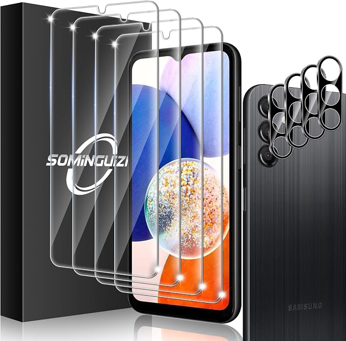 4+4 for Samsung Galaxy A15 5G Screen Protector Camera Lens Protector | 9H Tempered Glass Cell Phone Protector - Image 8