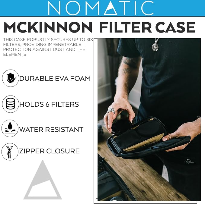 NOMATIC McKinnon Filter Case - Camera Case for Lens Filters - Fits up to 6 82mm Filters - Weather Resistant EVA Foam Tech Pouch - Image 2